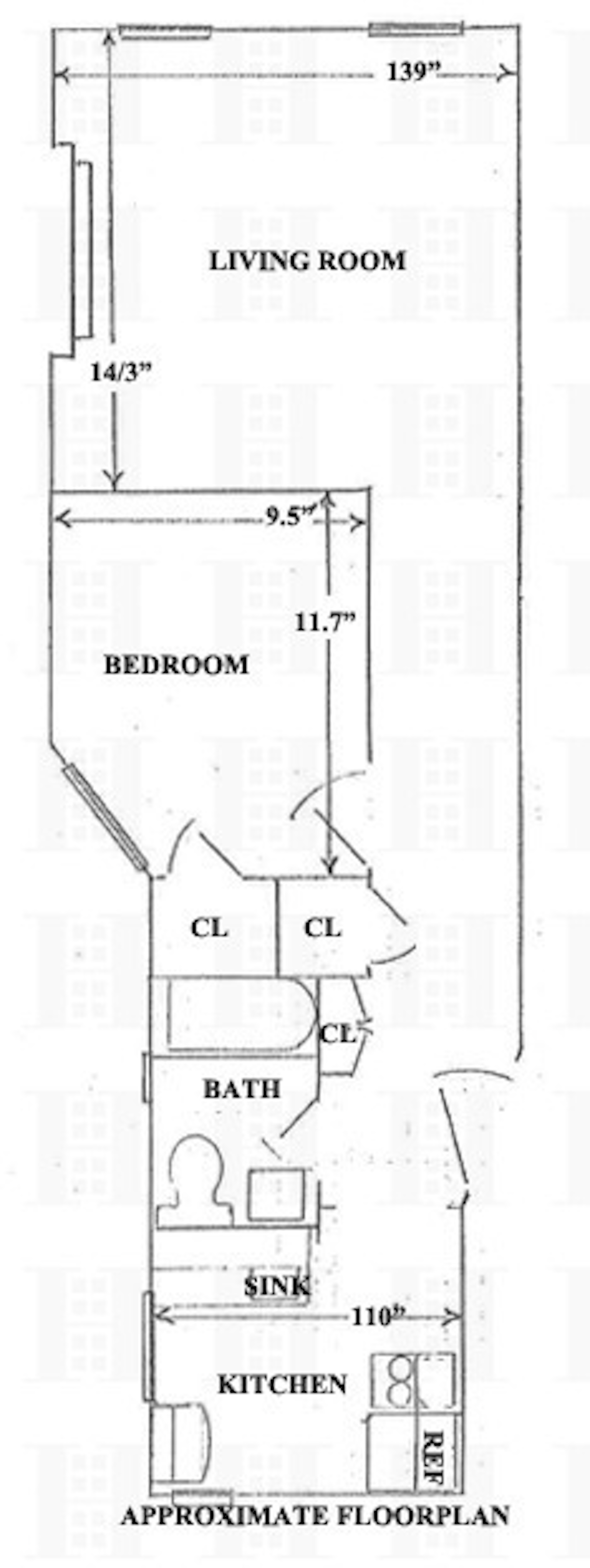 Floorplan for 19 Greenwich Avenue, 5A