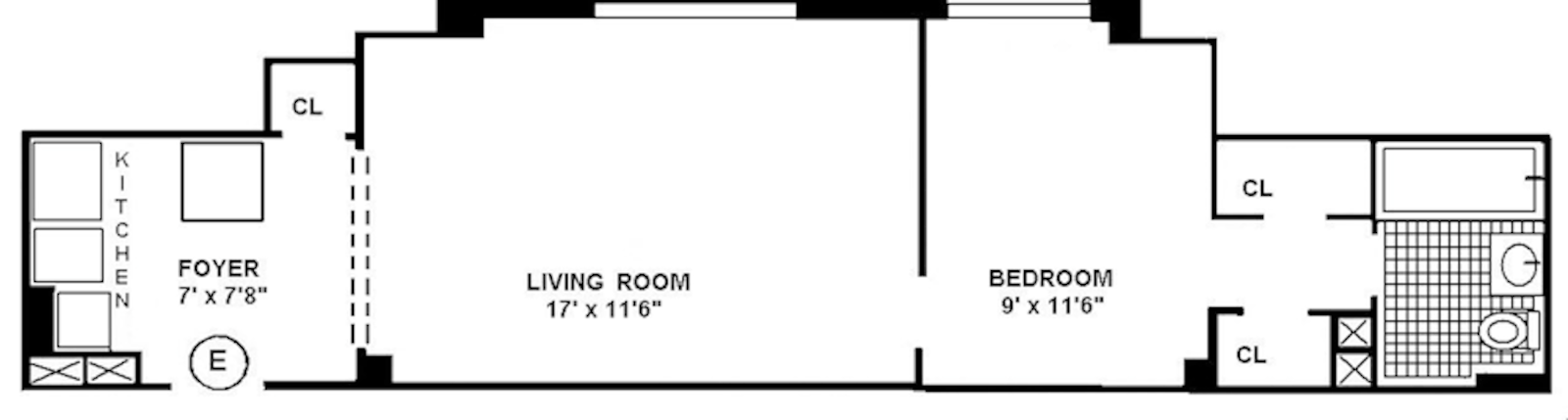 Floorplan for 15 West 84th Street, 7E