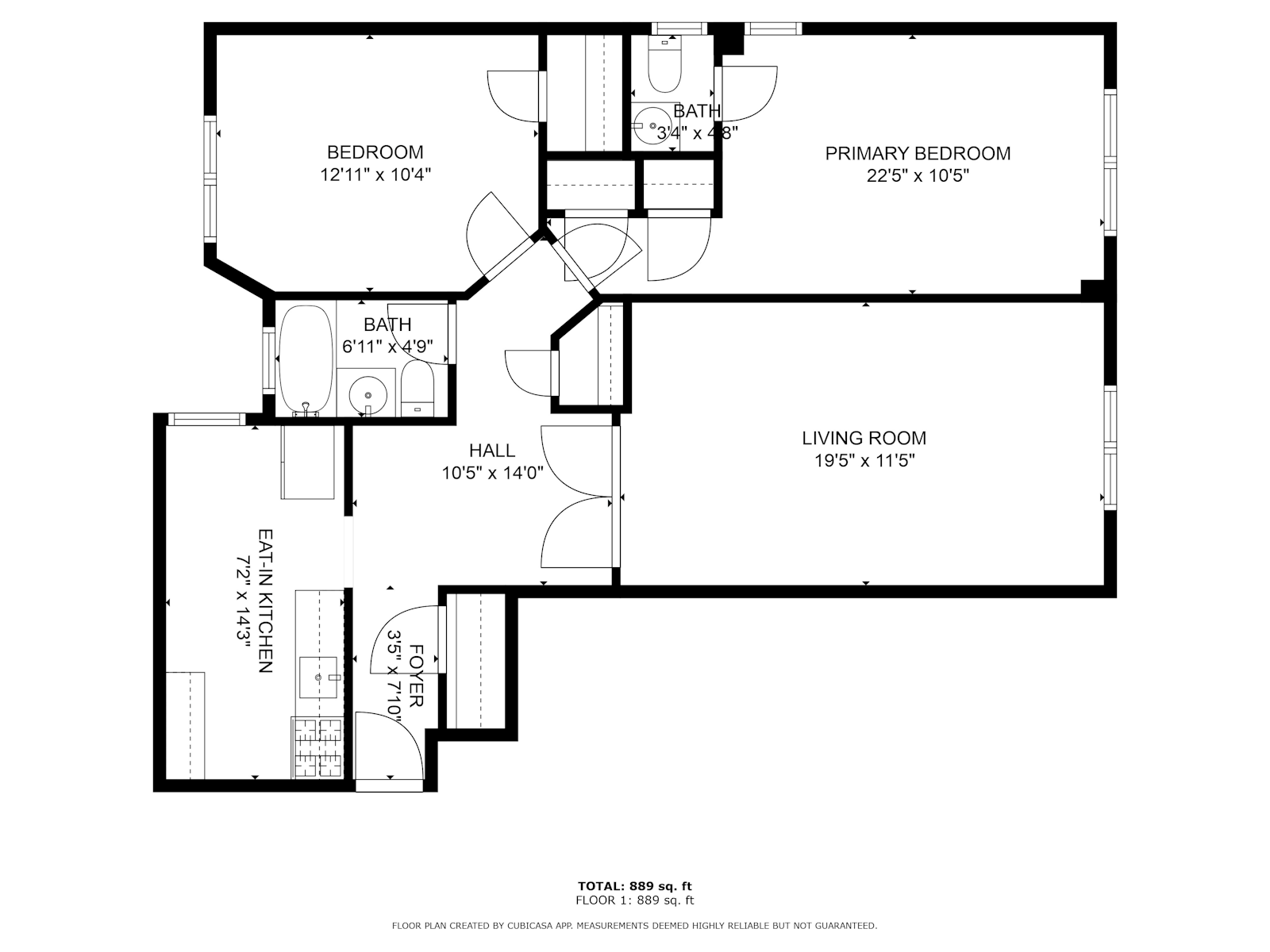 Floorplan for 67 -25 Clyde Street, 2L