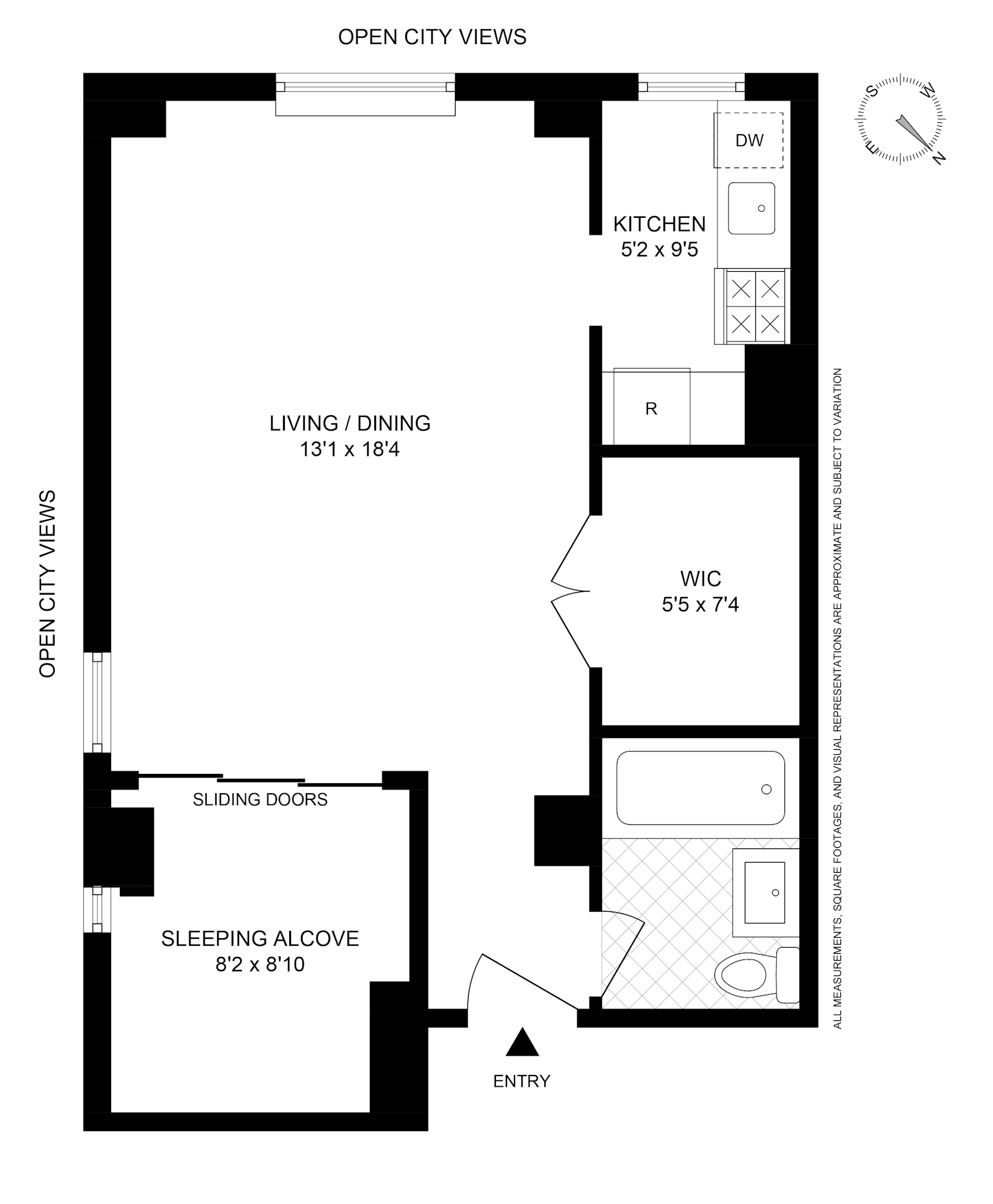 Floorplan for 161 West 16th Street, 12A