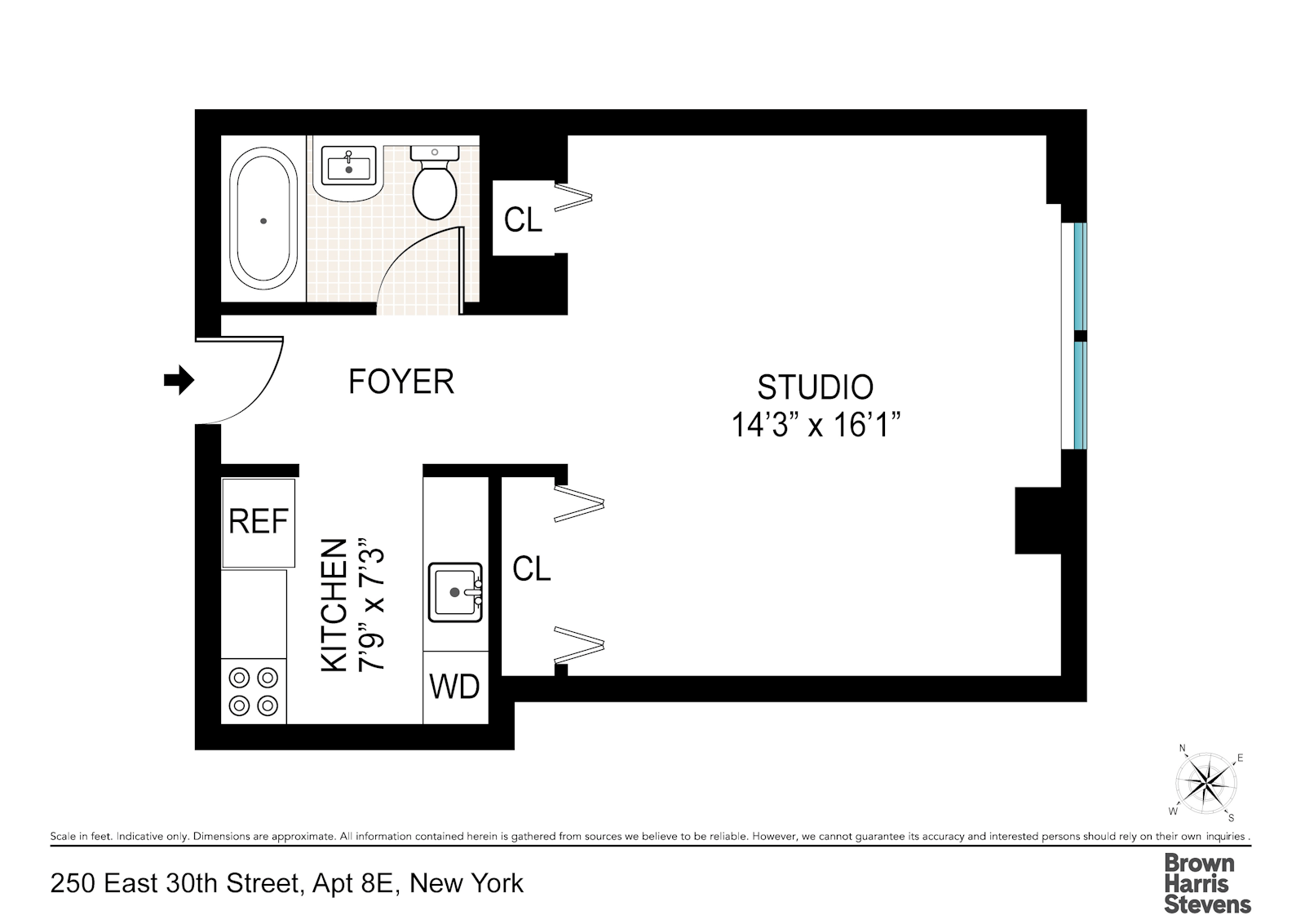 Floorplan for 250 East 30th Street, 8E