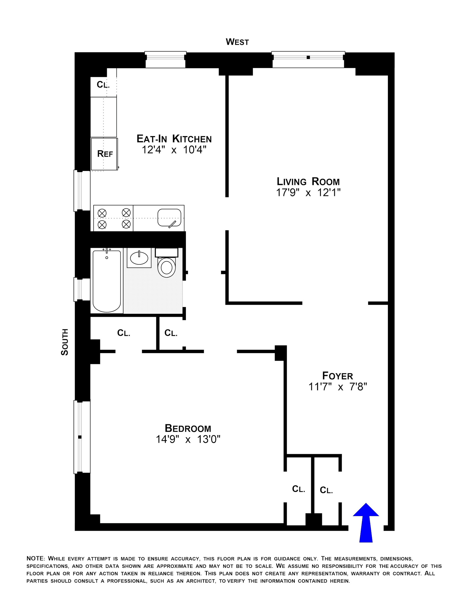 Floorplan for 500 Grand Street, C12A