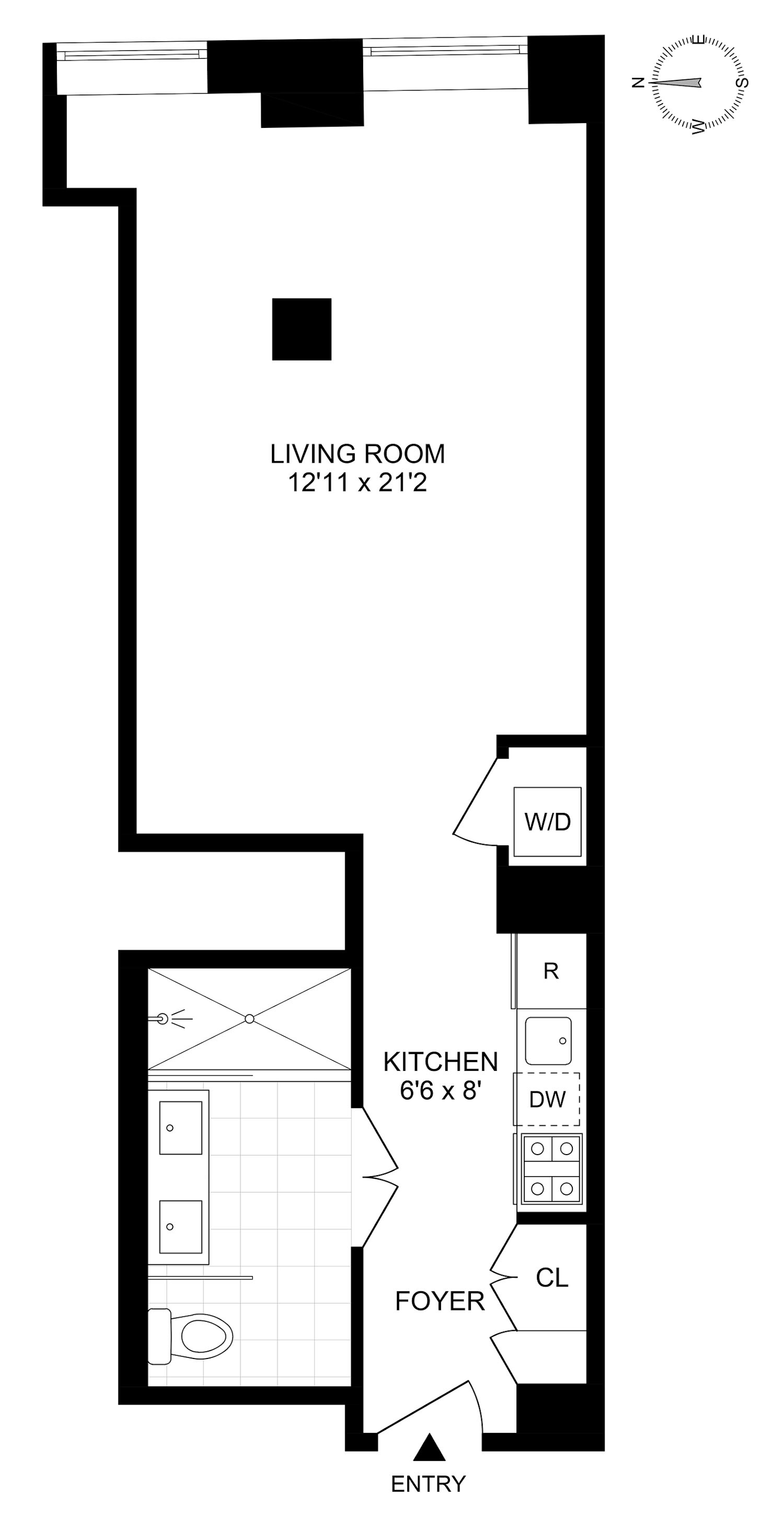 Floorplan for 111 Fulton Street, 503