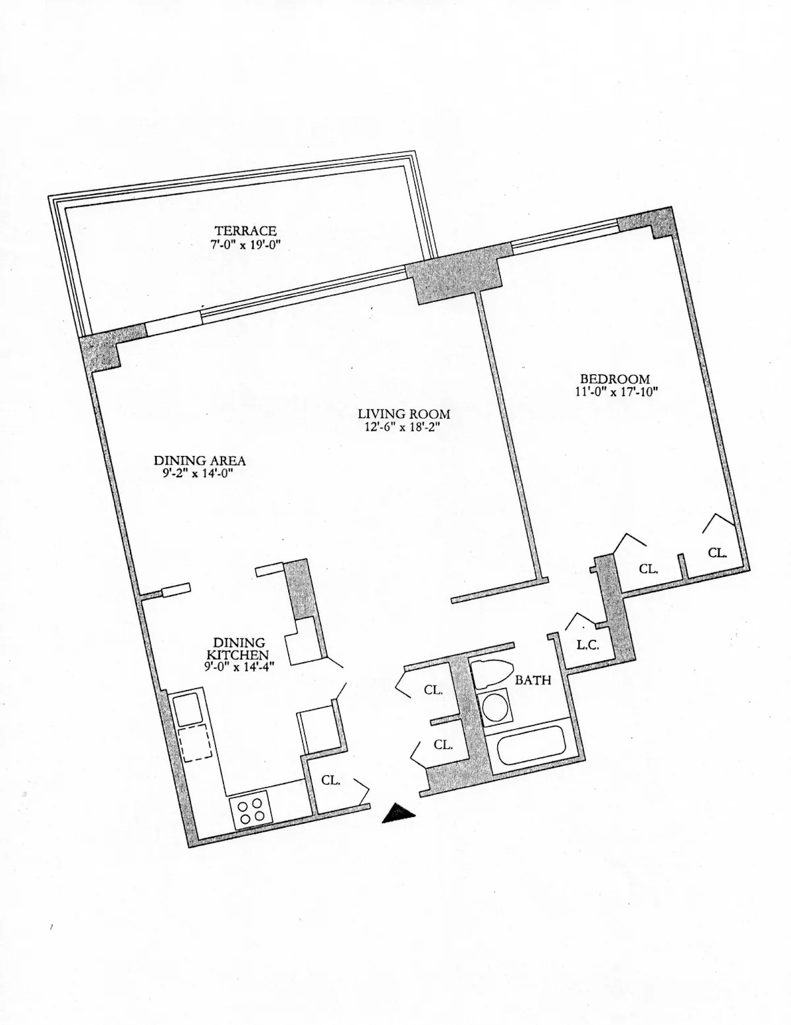 Floorplan for 2500 Johnson Avenue, 7S