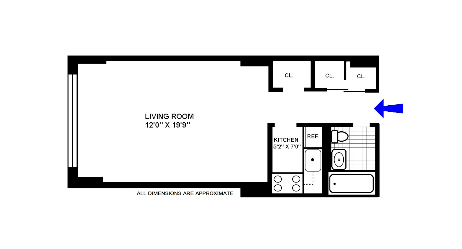 Floorplan for 200 East 15th Street, 11B