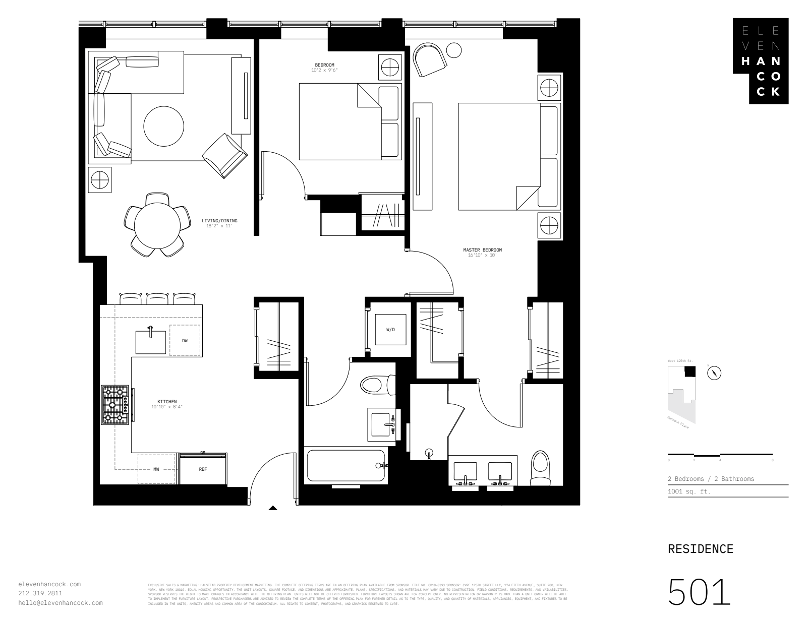 Floorplan for 11 Hancock Place, 501