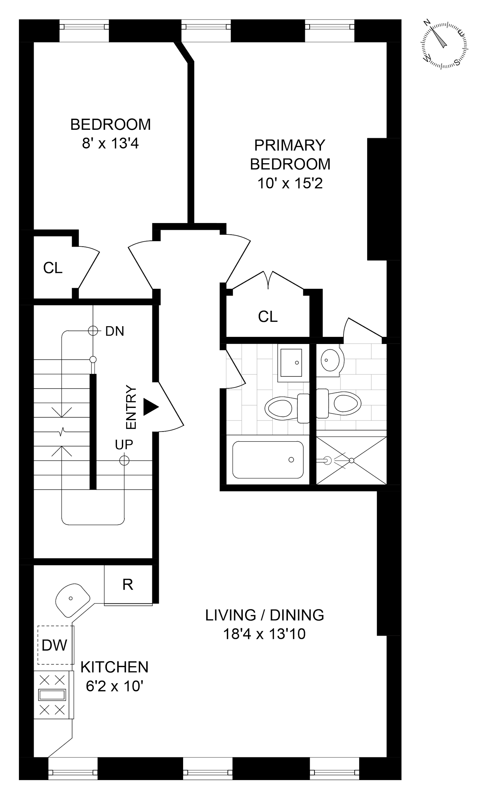 Floorplan for 295 Mac Donough Street, 2