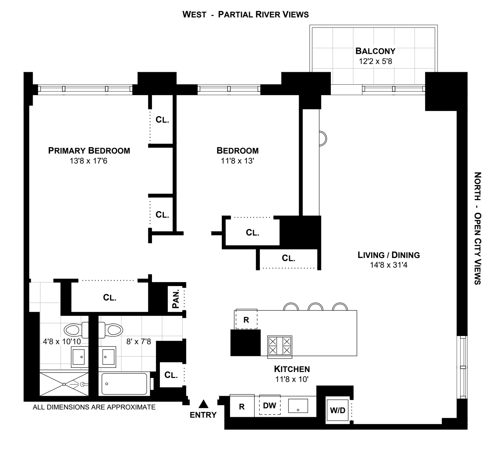 Floorplan for 201 West 70th Street