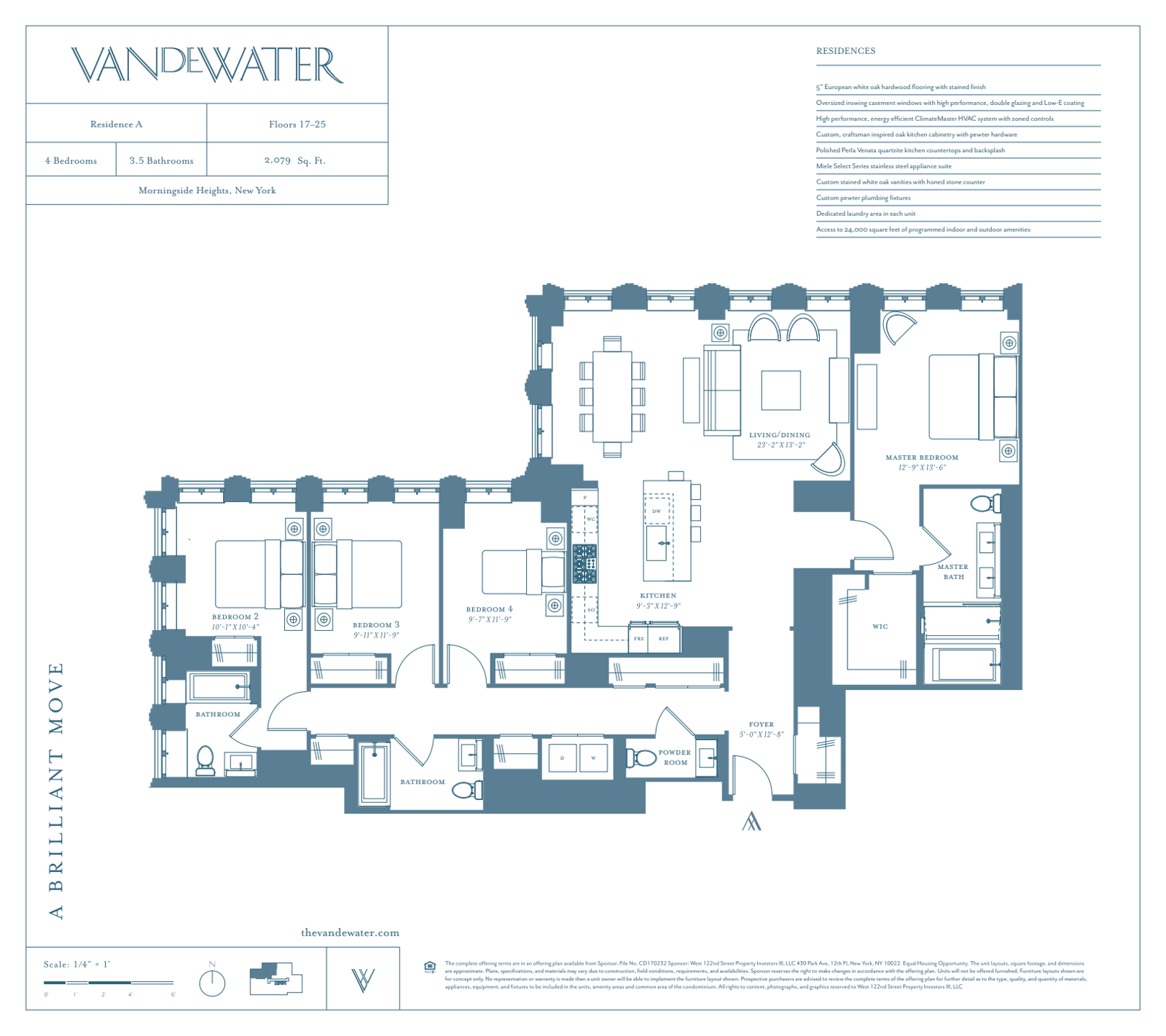Floorplan for 543 West 122nd Street, 21A