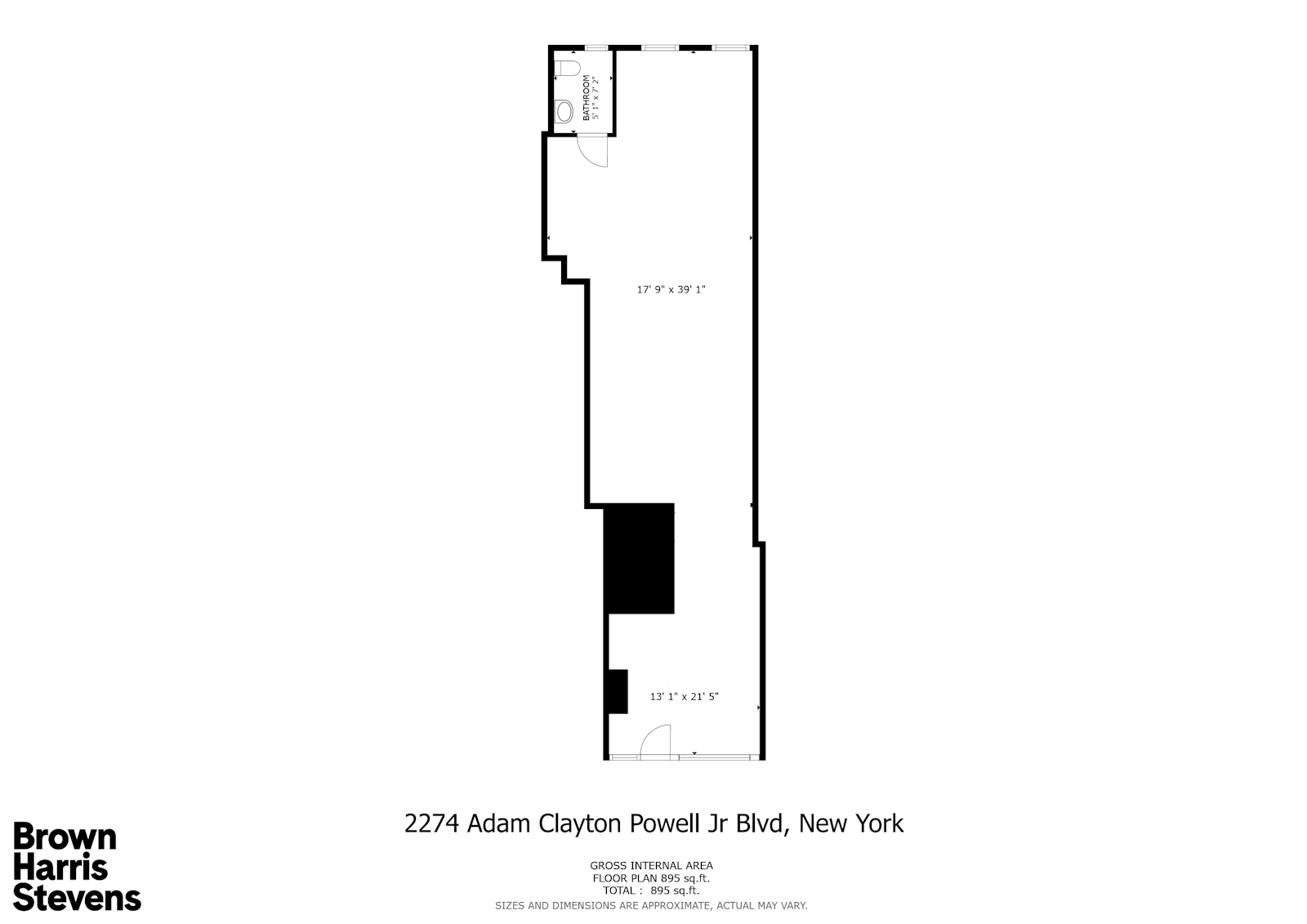 Floorplan for 2274 Adam Clayton Powell Jr Boulevard, COMMERCIAL