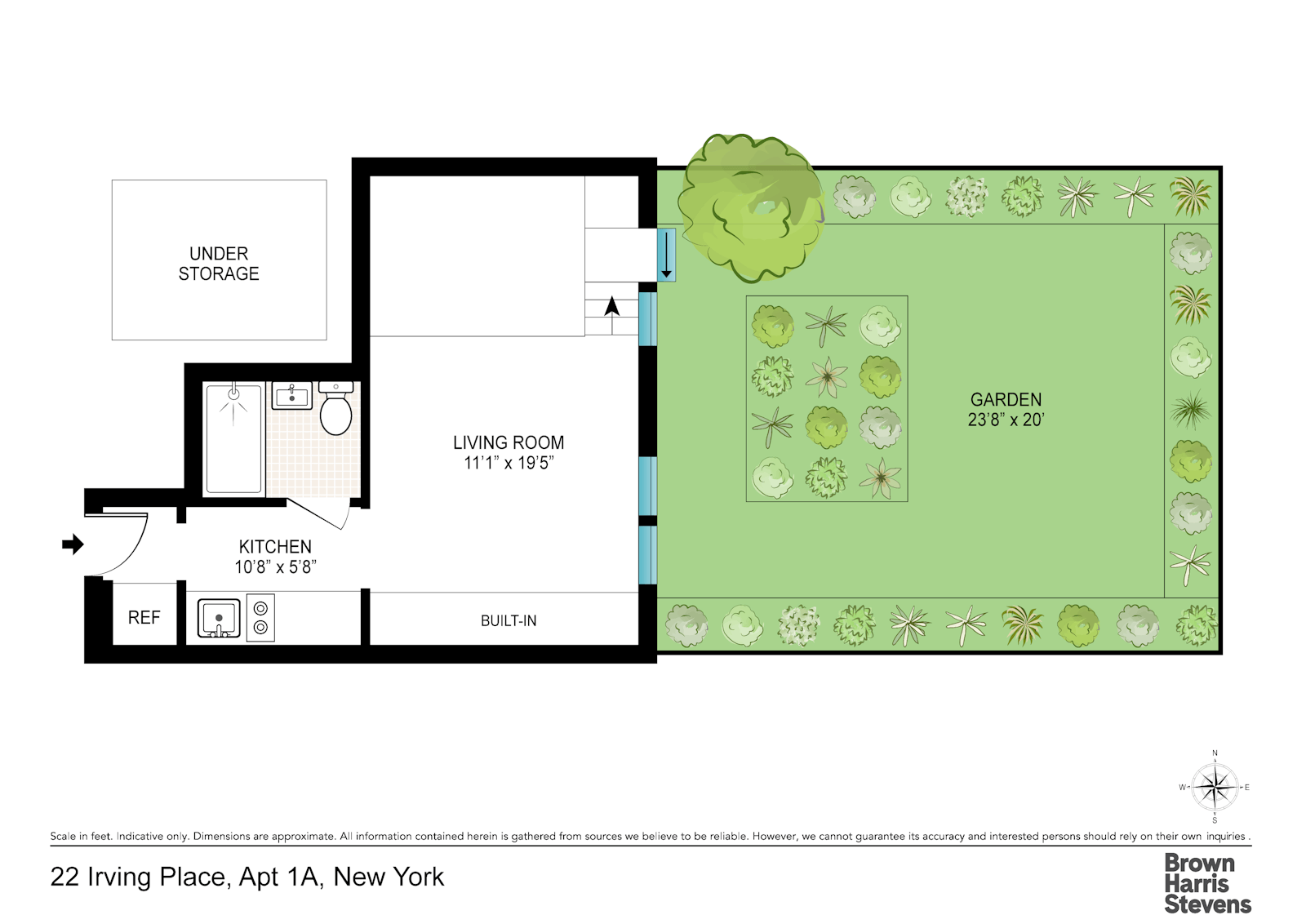 Floorplan for 22 Irving Place, 1A