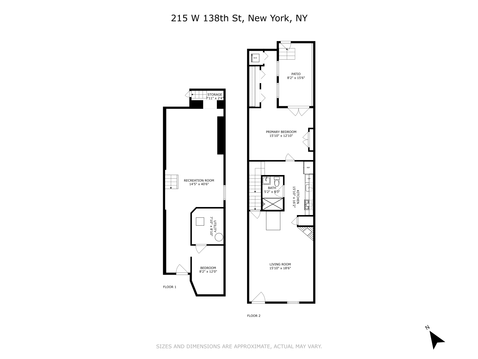 Floorplan for 215 West 138th Street, GARDEN