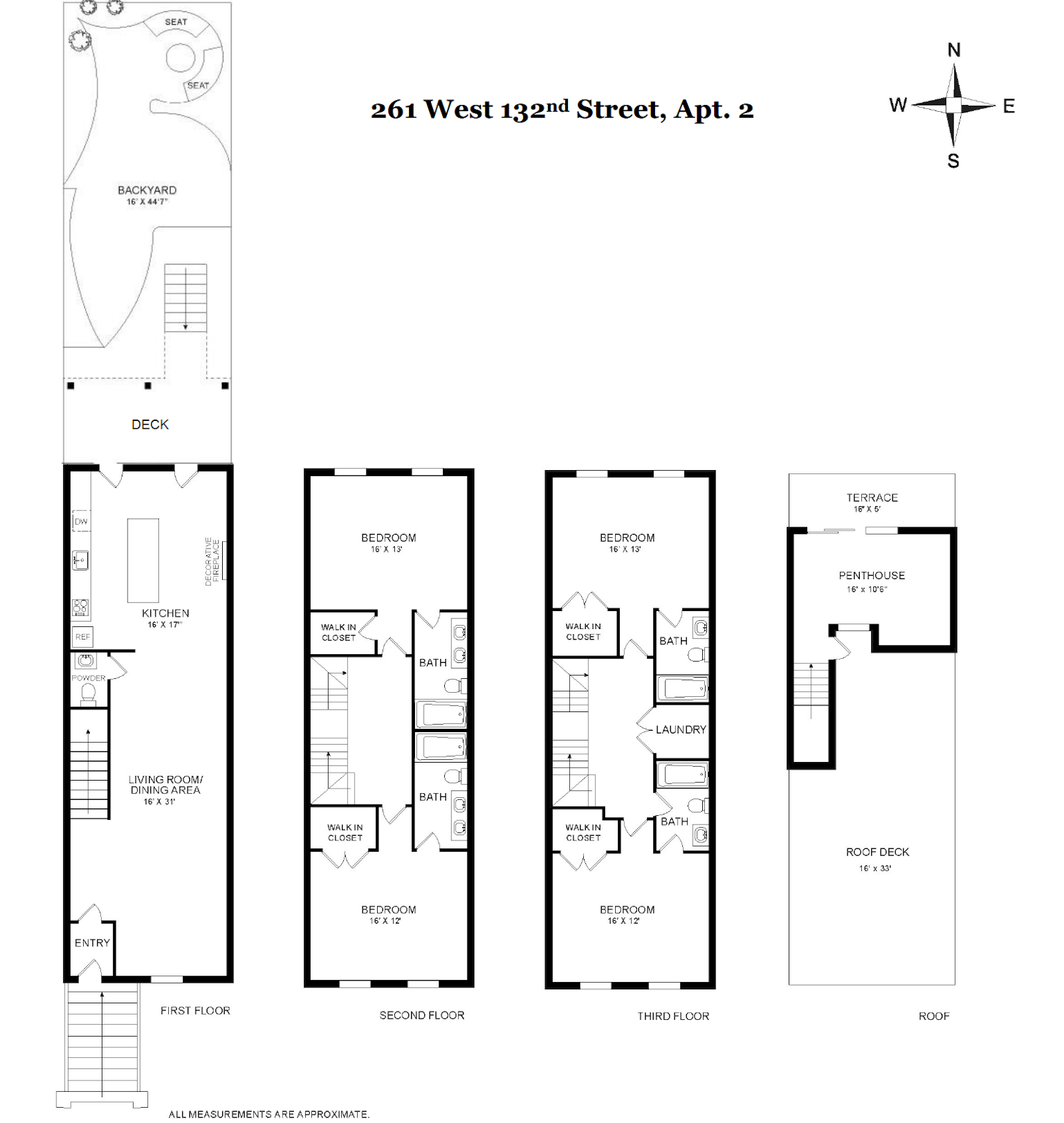 Floorplan for 261 West 132nd Street, PARLOR