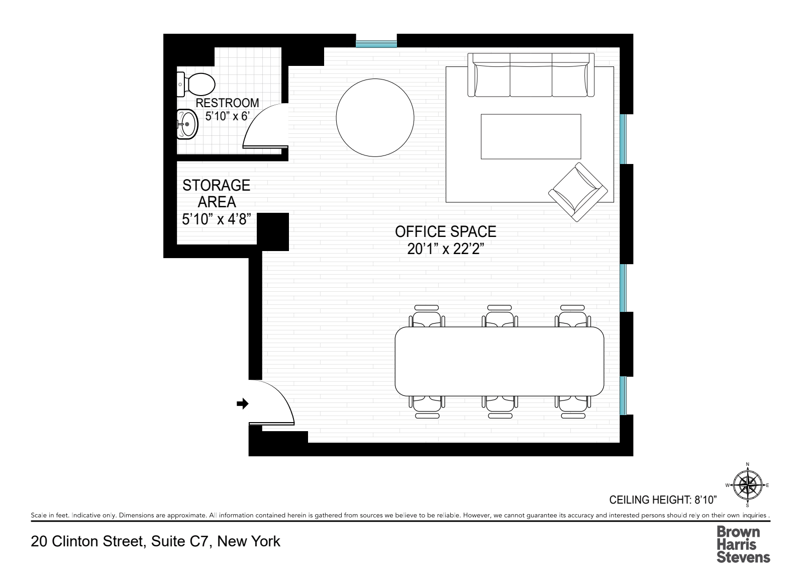 Floorplan for 20 Clinton Street, C7