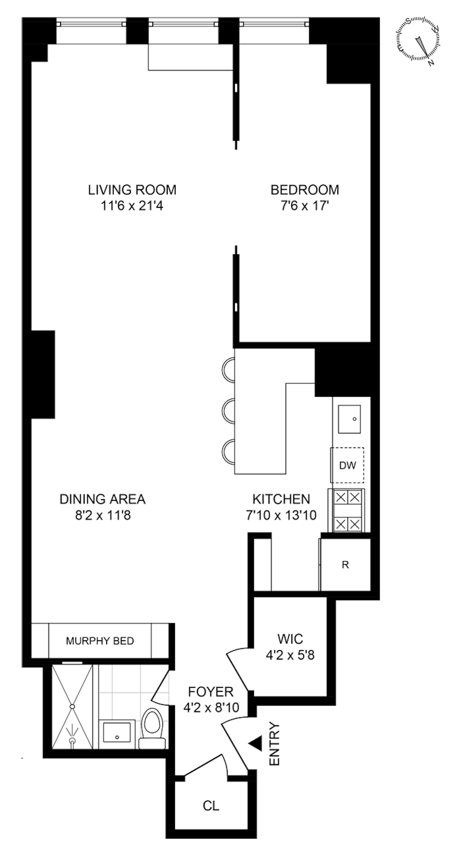 Floorplan for 18 East 12th Street, 2A