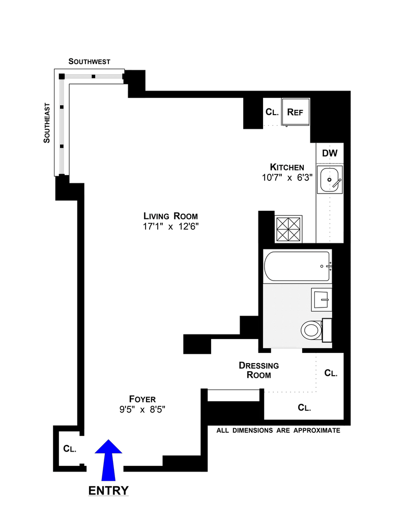 Floorplan for 413 Grand Street