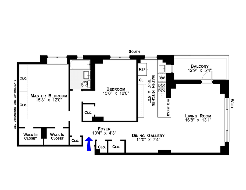 Floorplan for 477 FDR Drive