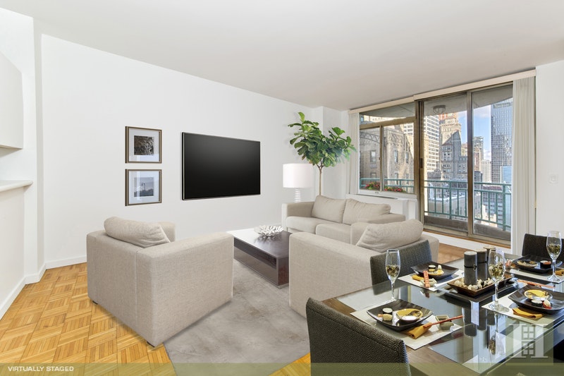 Photo 1 of 145 East 48th Street 24A, Midtown East, NYC, $3,200, Web #: 18000650