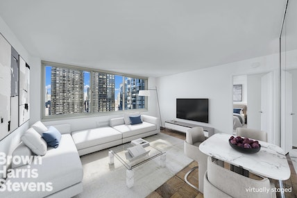 Rental Property at 333 East 45th Street 27D, Midtown East, NYC - Bedrooms: 1 
Bathrooms: 1 
Rooms: 3  - $3,500 MO.
